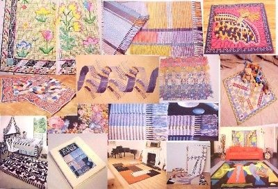 RUG MAKING~RAG FELT TUFTED WEAVING WOOL HOOKED TAPESTRY~WOVEN ART 