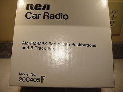 NOS RCA AM FM 8 TRACK IN DASH MOUNT RADIO