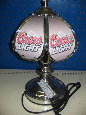 NEW  CUSTOM COORS LIGHT 14 TOUCH LAMP SLV