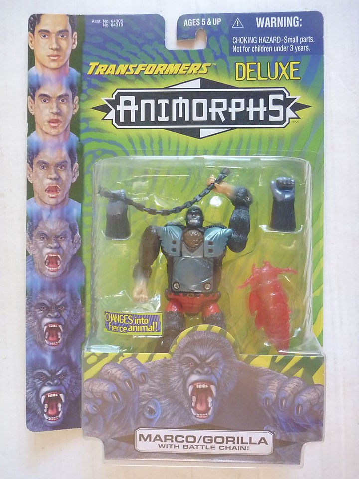 TRANSFORMERS Animorphs MARCO Gorilla toy action figure MOC 1998 Hasbro