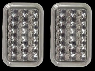 LED Trailer Backup Lights 4x6 Clear Reverse Lights