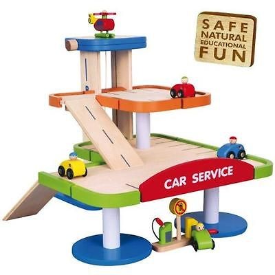 wooden toy garage in Toys & Hobbies