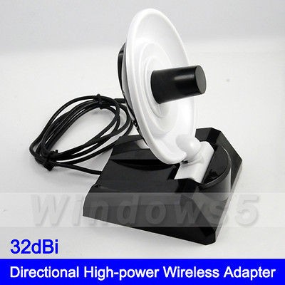   Parabolic Antenna 802.11b/g Radar Wireless Wifi USB Adapter Card