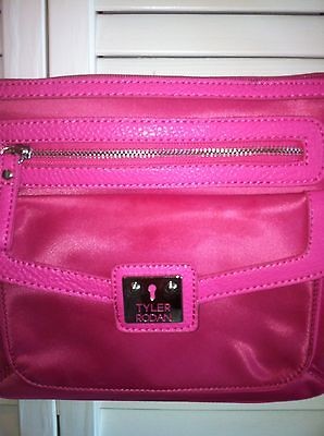 TYLER RODAN microfiber/nylon PINK cross body bag