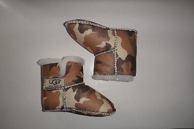 UGG Baby Infant Ugg Erin baby Bootie Chestnut Camo L Size 7 8