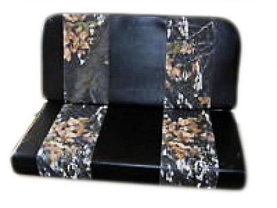 Padded Vinyl Double Seat/ 2 Seater w/ Camo Stripes for Go Karts, Yerf 