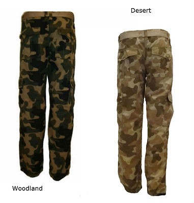 SOUTHPOLE SP Collection Mens Ripstop CAMO Cargo Long Pants 6 pocket 