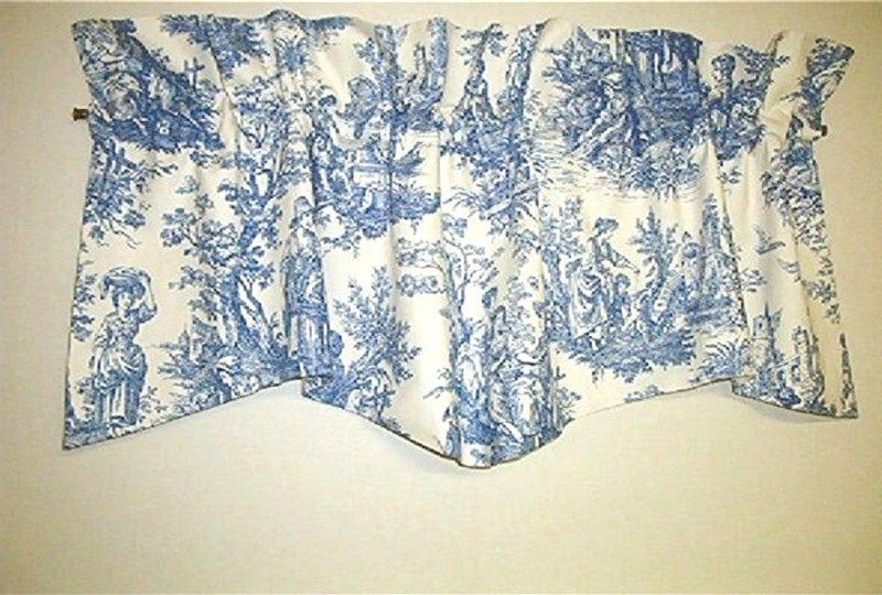 blue toile curtains in Curtains, Drapes & Valances