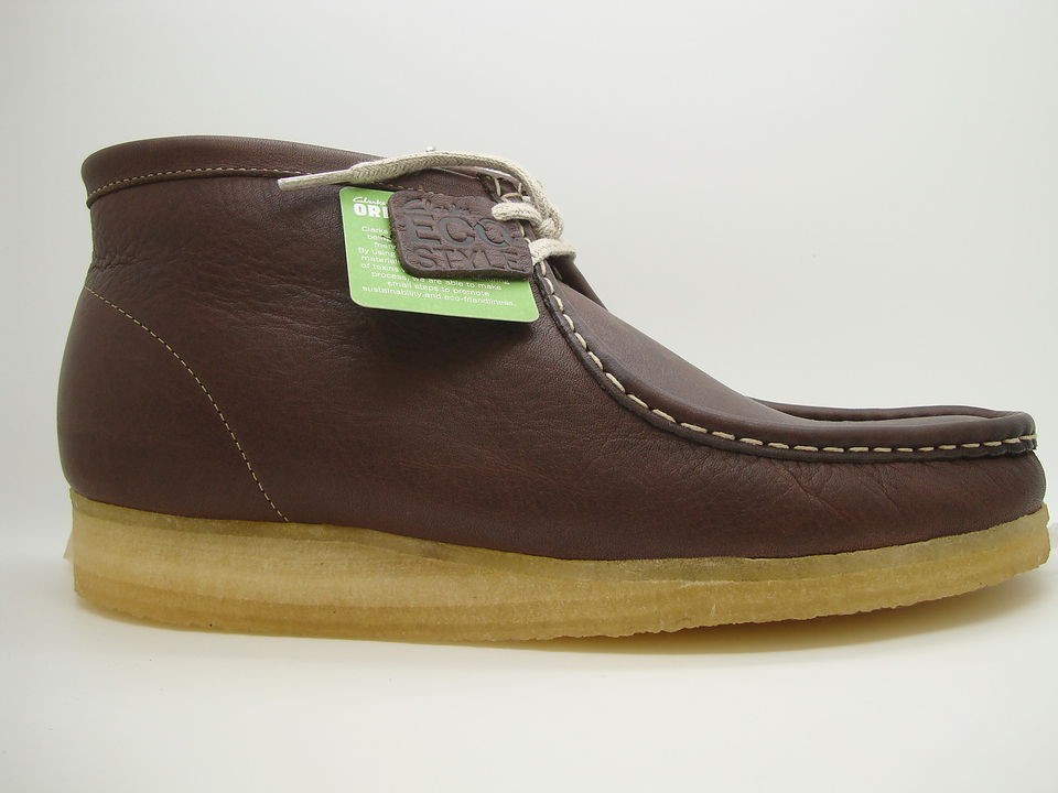 70200] Mens Clarks Original M Ecostyle Wallabee Logwood Premium 