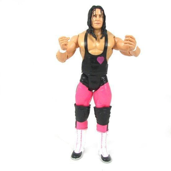 57K WWE WWF Wrestling Bret Hitman Hart figure + belt