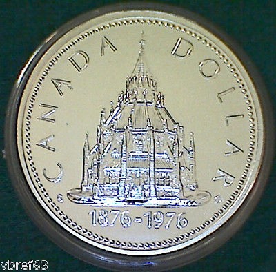 1976 CANADA Library of Parliament Centennial Commemorative Silver 
