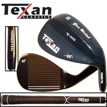 TEXAN CLASSICS 60° GUN METAL LOB WEDGE LW NEW MENS RH GOLF CLUB