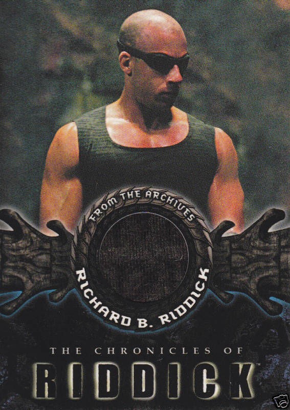 THE CHRONICLES OF RIDDICK COSTUME CARD F1, VAN DIESEL