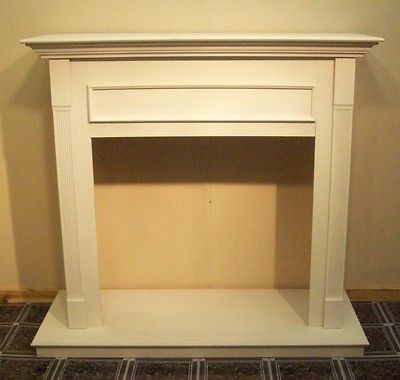   CFM Wall Cabinet for Gas Fireplace Insert   36in Primed White NEW