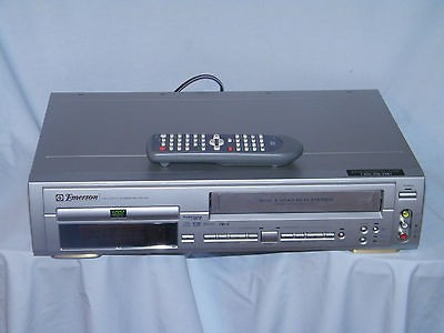 Emerson EWD2202 DVD VHS VCR Combo Combination Player w/ Remote 4Head 