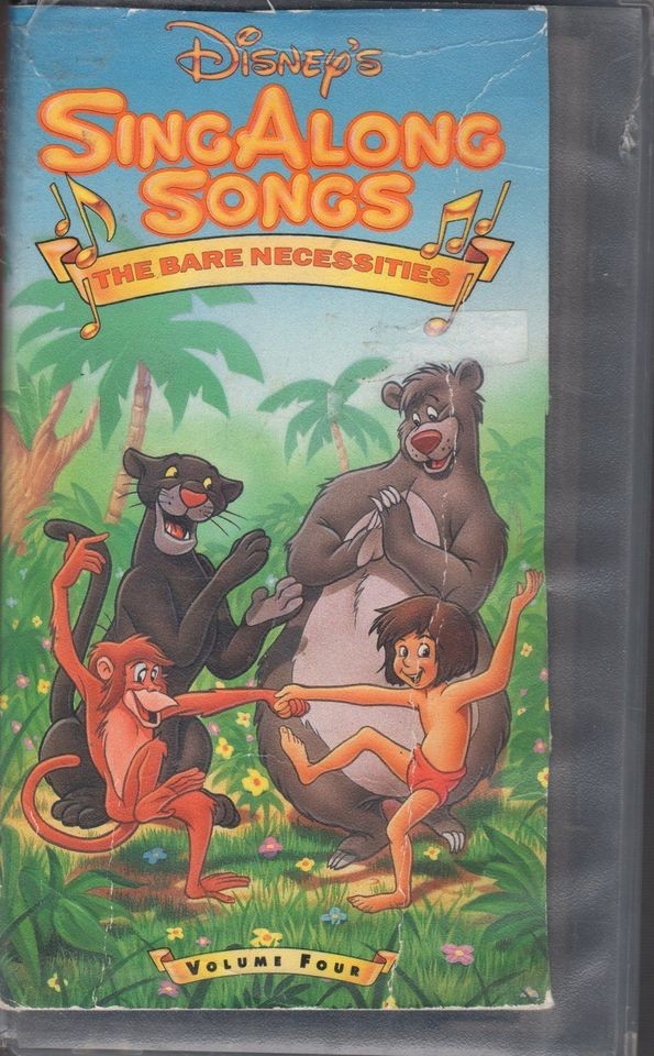 BARE NECESSITIES DISNEY SING ALONG SONGS VOL. 4 VHS VIDEO