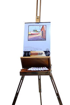 Versatile Artists Field or Display Easel, Beech, Brass Hardware Free 