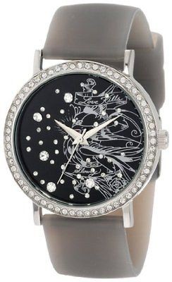 Ed Hardy Womens LV BK Love Bird Black Watch