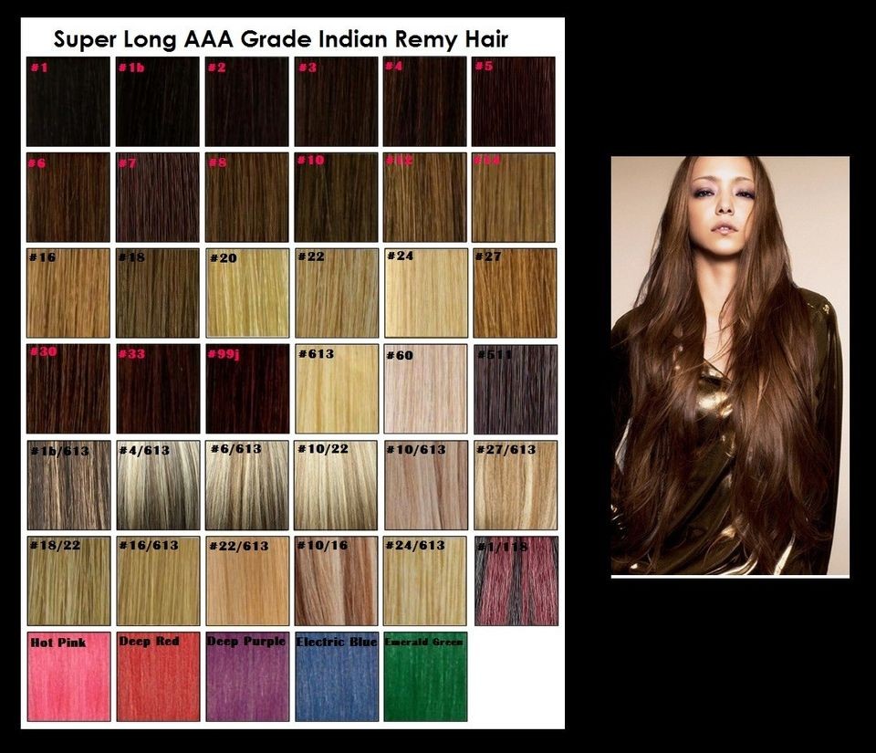   Indian AAA Grade Remy Silky Straight Human Hair Extension Weft / Weave