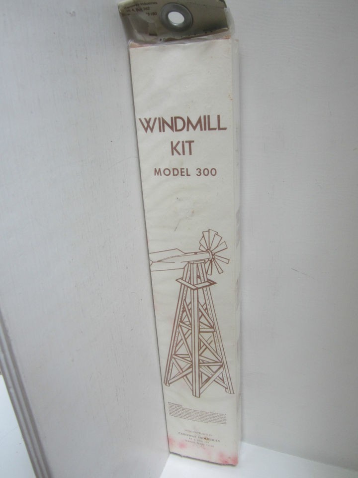 Vintage Wooden Windmill Kit 300 1970s 80s Sealed NOS