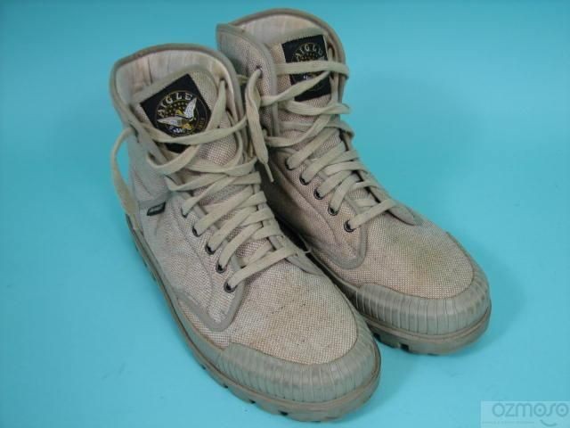 Cotton Canvas Aigle Fly Fishing Hightop Sneakers Sz 44 Hiking Boot 