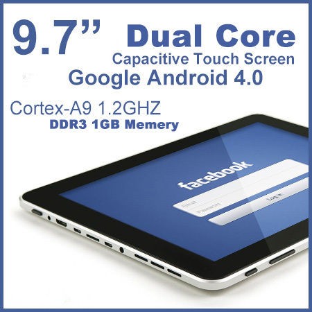 32GB Dual Core Capacitive Touch Screen Tablet PC WiFi Google 