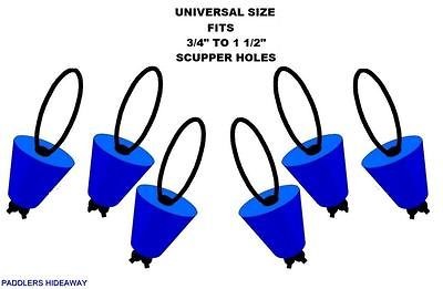 Universal Scupper Plugs, fits 3/4 inch to 1 1/2 inch scupper holes