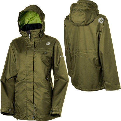 Womens Sessions Generator Snowboard Jacket Medium Army