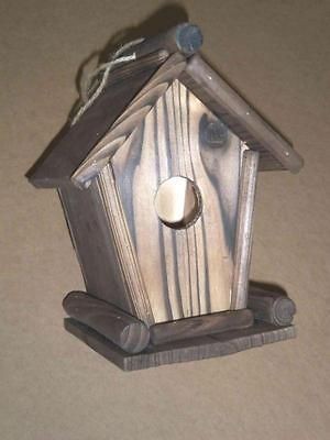 NEW SEALED CLASSIC WOODEN BIRD HOUSE FIR WOOD 6 1/8Wx7 1/2​Dx9 5/8 