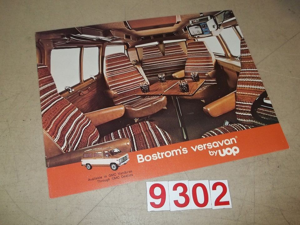 1975 1976 Era Bostrom Versavan Conversion Van Sales Brochure GMC