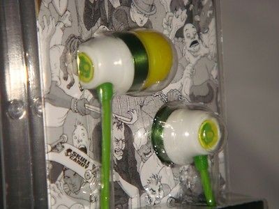   Earbuds WHTE GREEN YELOW RIOT SKULLCANDY for iPod iPhone  player