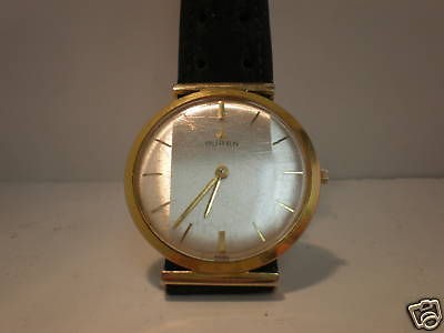 Buren,Swiss,Wind up.Gold filled,Mens Watch.