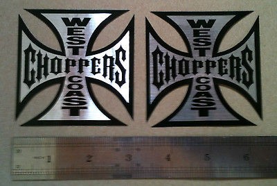   Choppers Cross Stickers Biker Helmet Motorcycle Rockstar Fox Monster