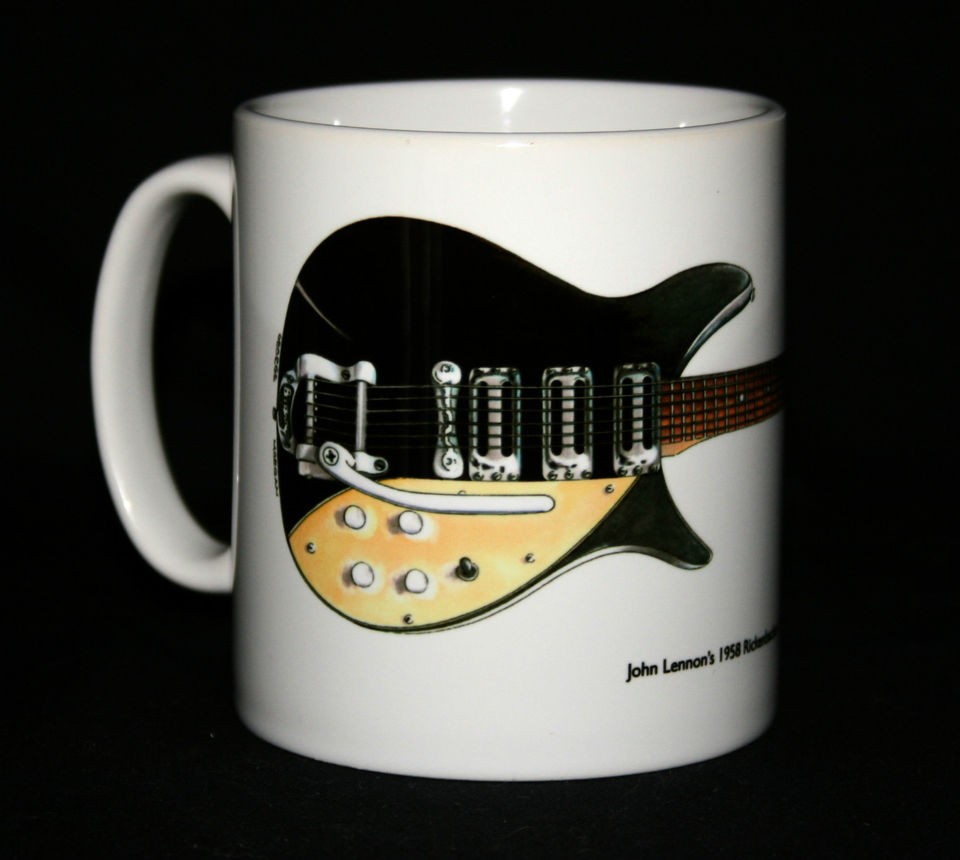 Guitar Mug. John Lennons 1958 Rickenbacker 325 Capri illustration.