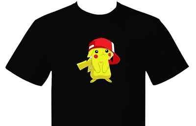Pikachu Ash Ketchum Hat Anime Pokemon T Shirt VINTAGE Retro
