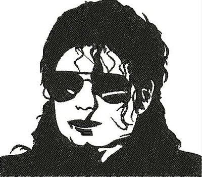 MICHAEL JACKSON silhouettes 15 MACHINE EMBROIDERY DESIGNS 4 INCH