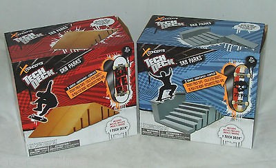 TECH DECK   SK8 PARKS CONCEPTS   SKATE PARKS 2 X SECTIONS + FINGER 