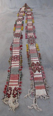 UZBEK WOOLLEN HAND WOVEN TENT BAND NOMADIC YURTS # 2969