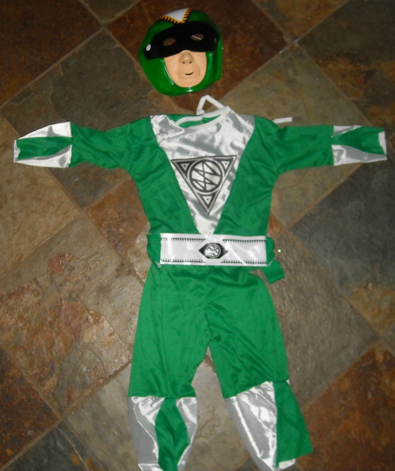 SONIC TROOPER GREEN DAMAGED MASK BOYS LARGE