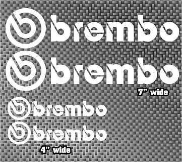 BREMBO Racing Decals 4x Stickers AMA Superbike PICK ANY COLOR Free 