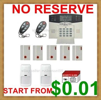   LCD WIRELESS HOME SECURITY SYSTEM HOUSE BURGLAR ALARM w AUTO DIALER