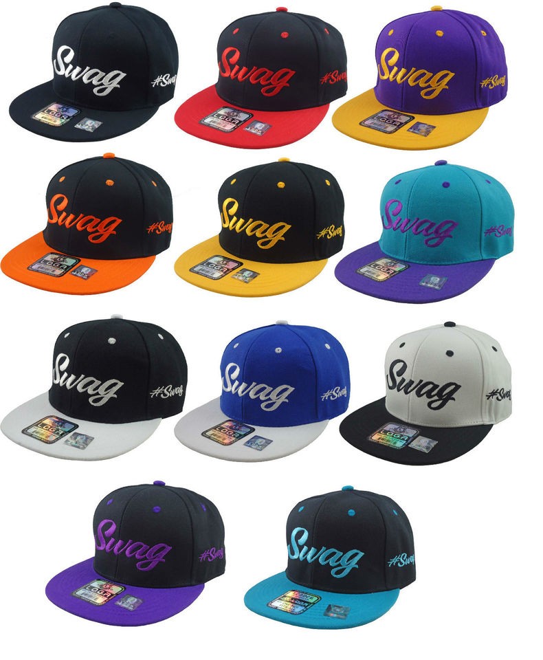 NEW VINTAGE SWAG FLAT BILL SNAPBACK CAP HAT MANY COLORS AVAILABLE