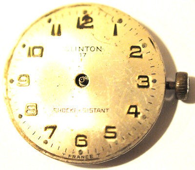 VINTAGE CLINTON WRIST MOVEMENT 17 JEWELS RUNNING #A80