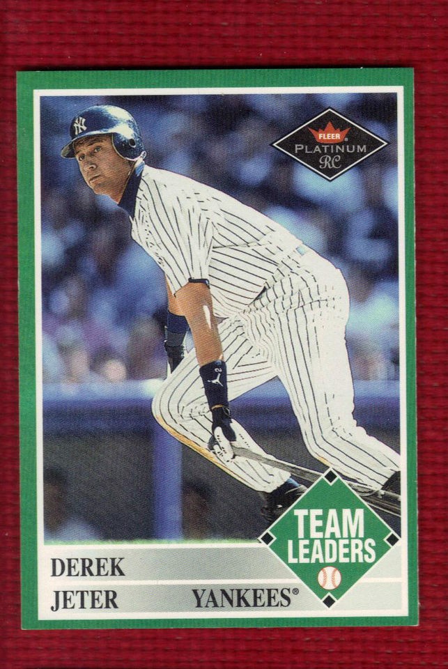 DEREK JETER 2001 Fleer Platinum Team Leaders #442 New York Yankees