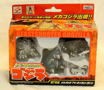 2002 Konami MechaGodzilla Beast Shooter. MechaGodzilla and Shooter 