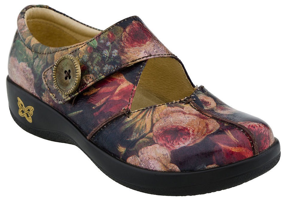 Alegria Womens Kaitlyn Professional Dark Floral Clog KAI 556, Size 40 