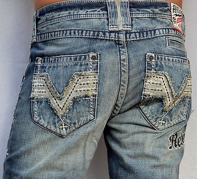 Affliction Mens Denim ACE 3D V FEDERATION Jeans   NEW   110SS006 