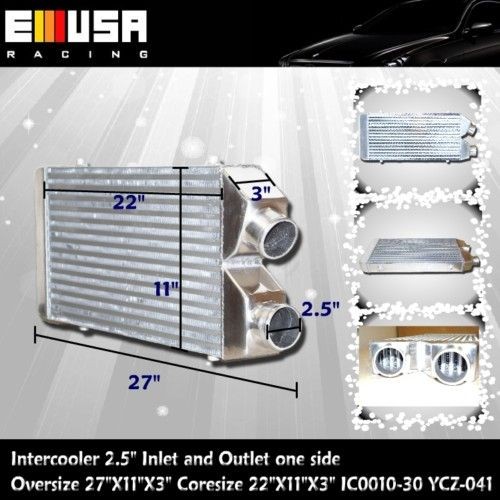 INTERCOOLER 27X11X3 SAME SIDE 2.5 INLET AND OUTLET