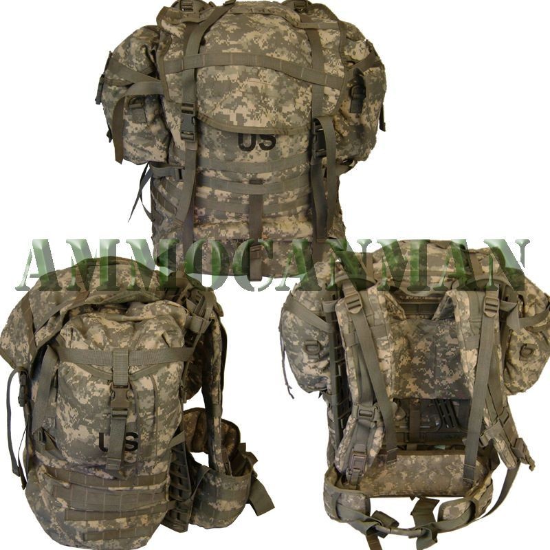 Digital ACU US ARMY MOLLE II ACU RUCKSACK Complete Back Pack w/ 2 