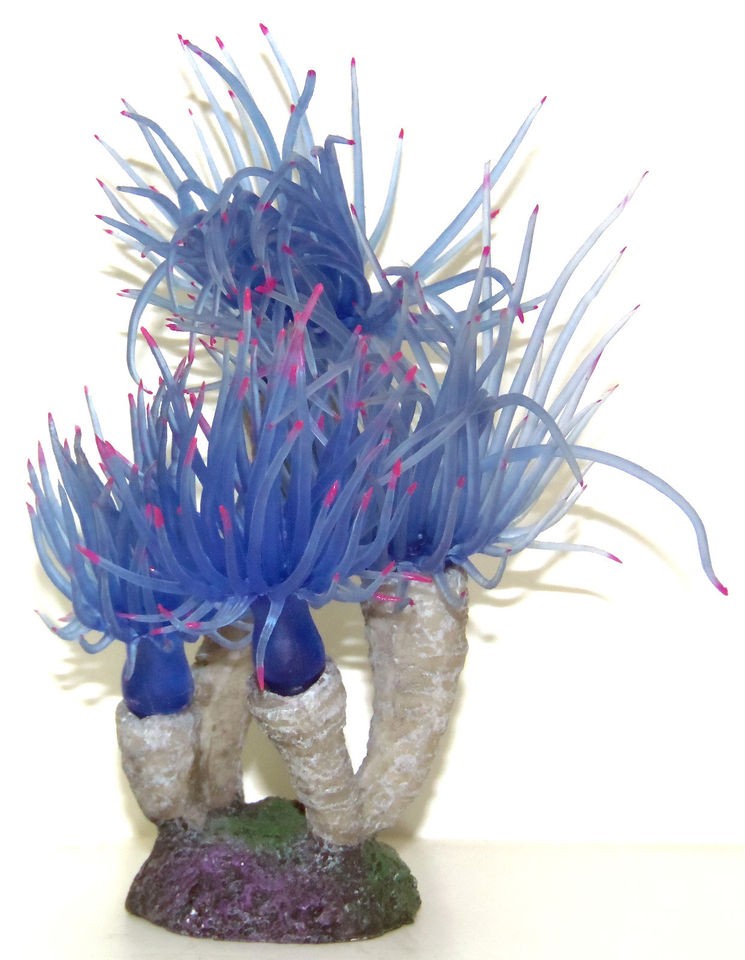   Deep Sea Anemone Silicone Artificial Coral Reef Aquarium Decoration